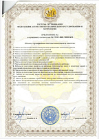 Сертификат "СМК Стандарт" 3